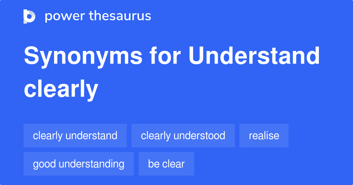 synonyms for understand