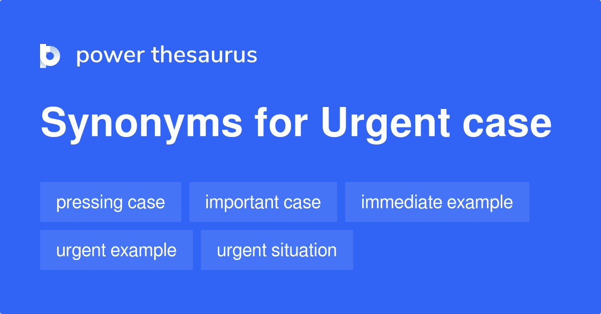 urgent synonyms thesaurus