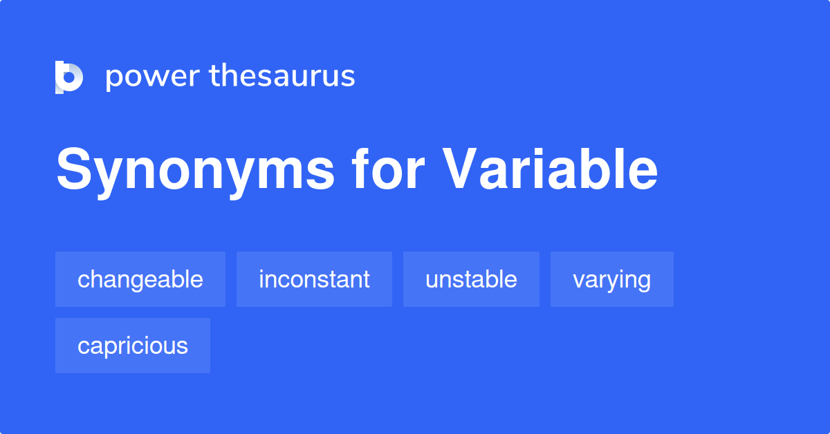 Variable synonyms 1 435 Words and Phrases for Variable