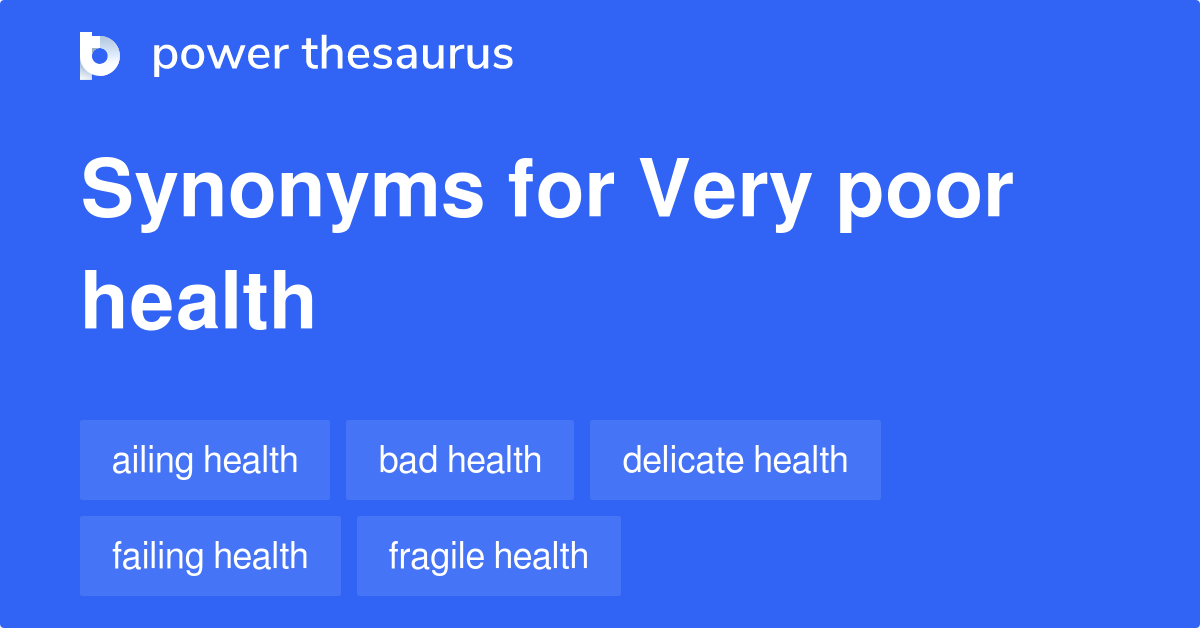 Very Poor Synonyms In English