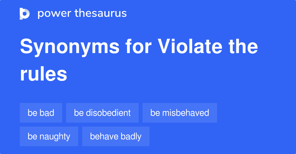 Not Violate Synonym