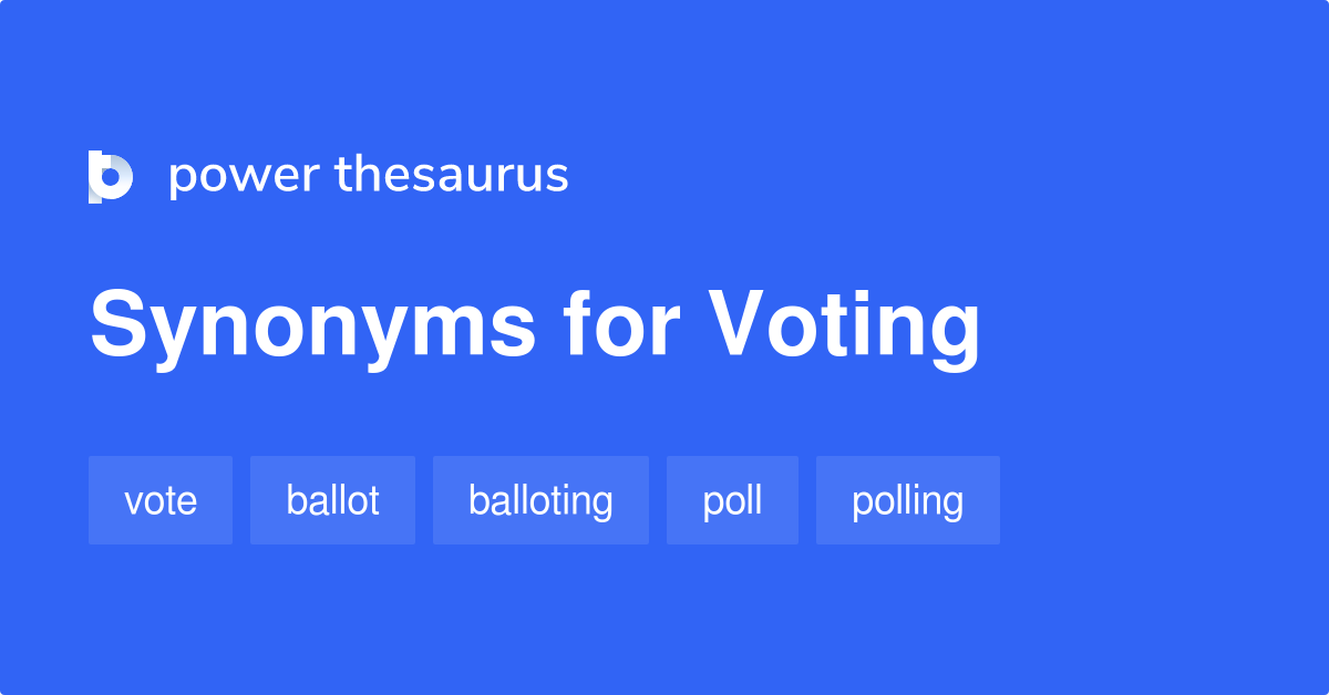 Voting for synonym candidates in the Thesaurus.