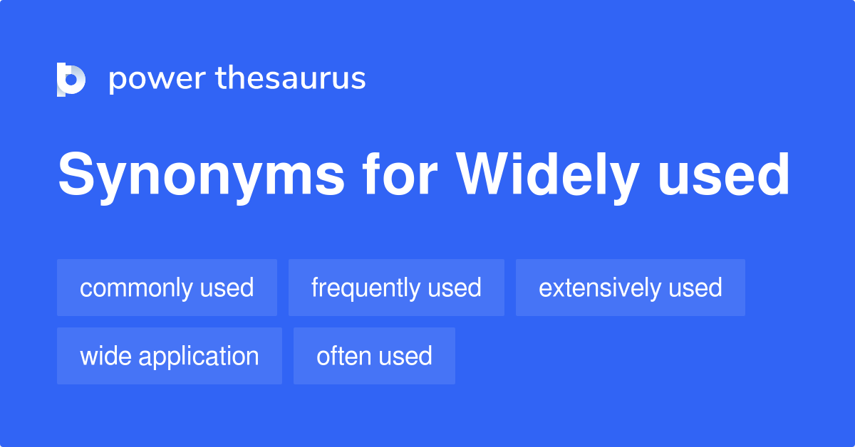 Widely Used Synonyms In English