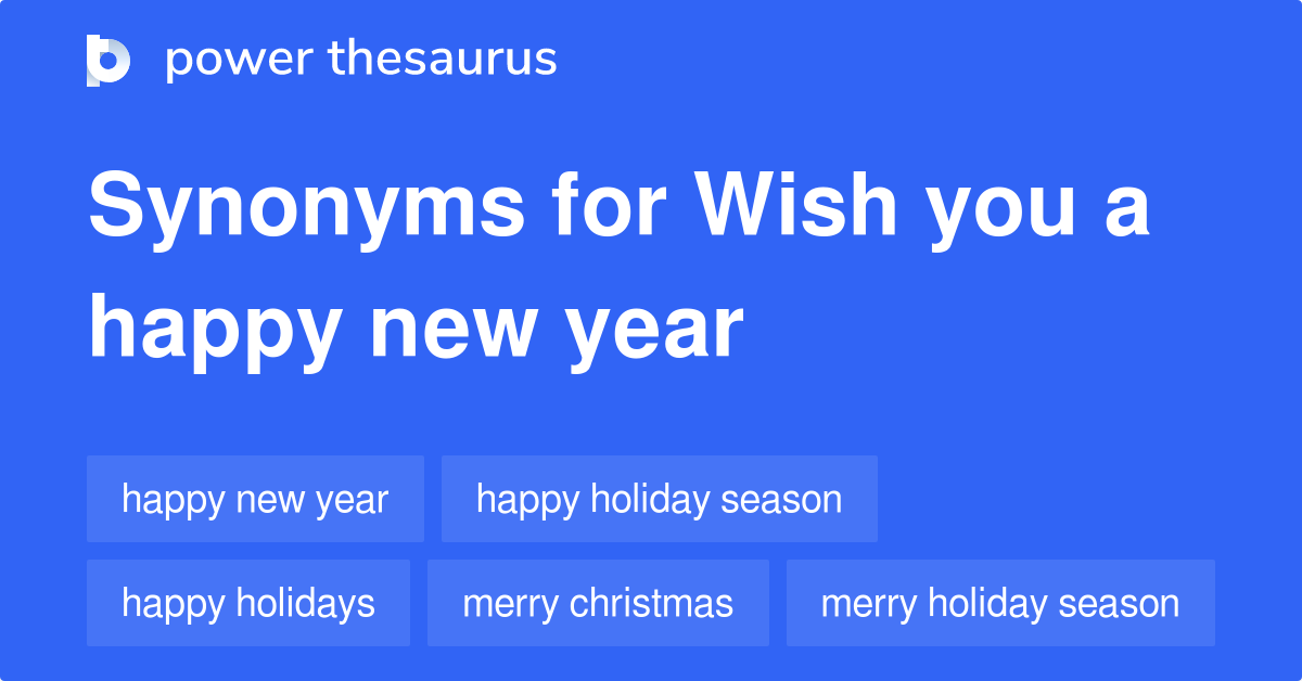 Happy New Year Synonyms Slang