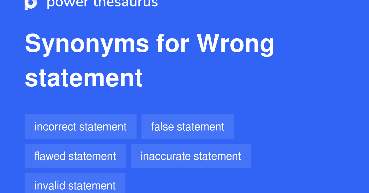 wrong assignment synonyms