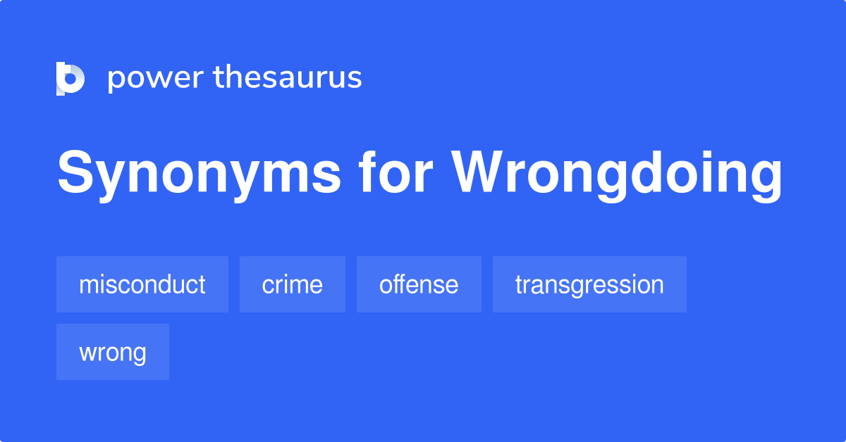 Synonym For No Wrongdoing