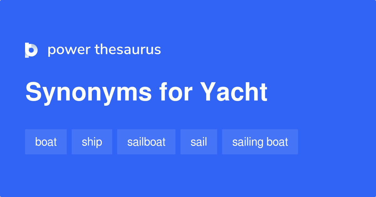 yacht definition synonym